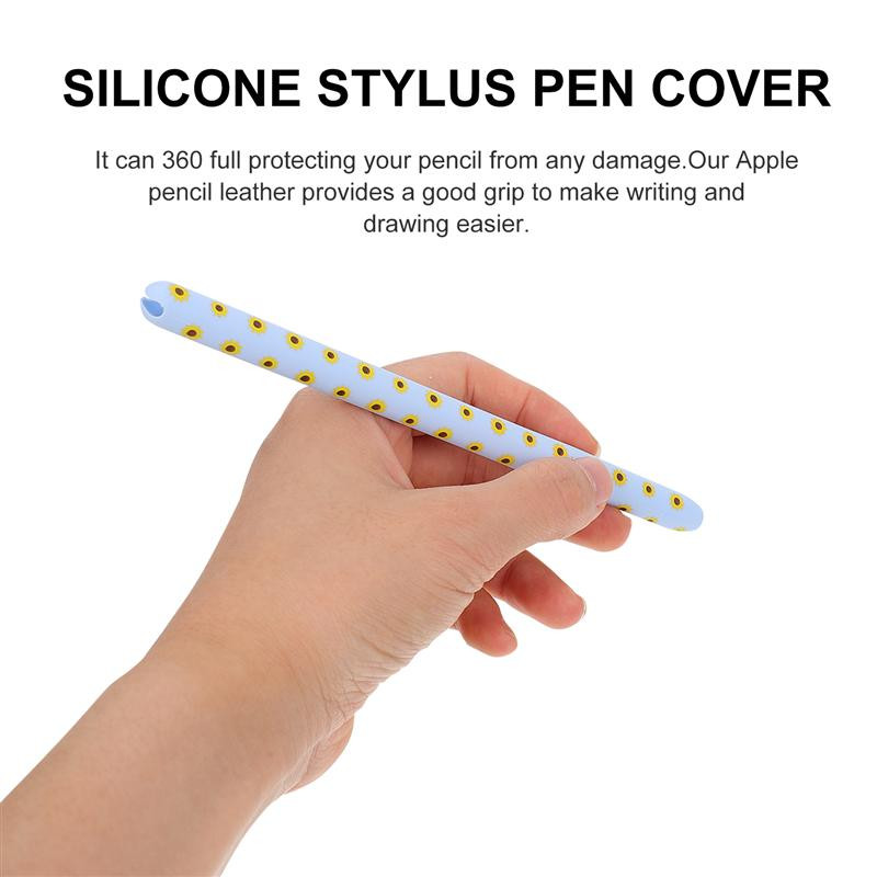 Silikónový ochranný kryt na pero s kvetinovým vzorom kompatibilný s Apple Pencil 2