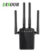 DISOUR M-95B Repetor wireless Router Wifi 300M Amplificator de semnal Extender 4 Antene Router Amplificator de semnal pentru birou acasă