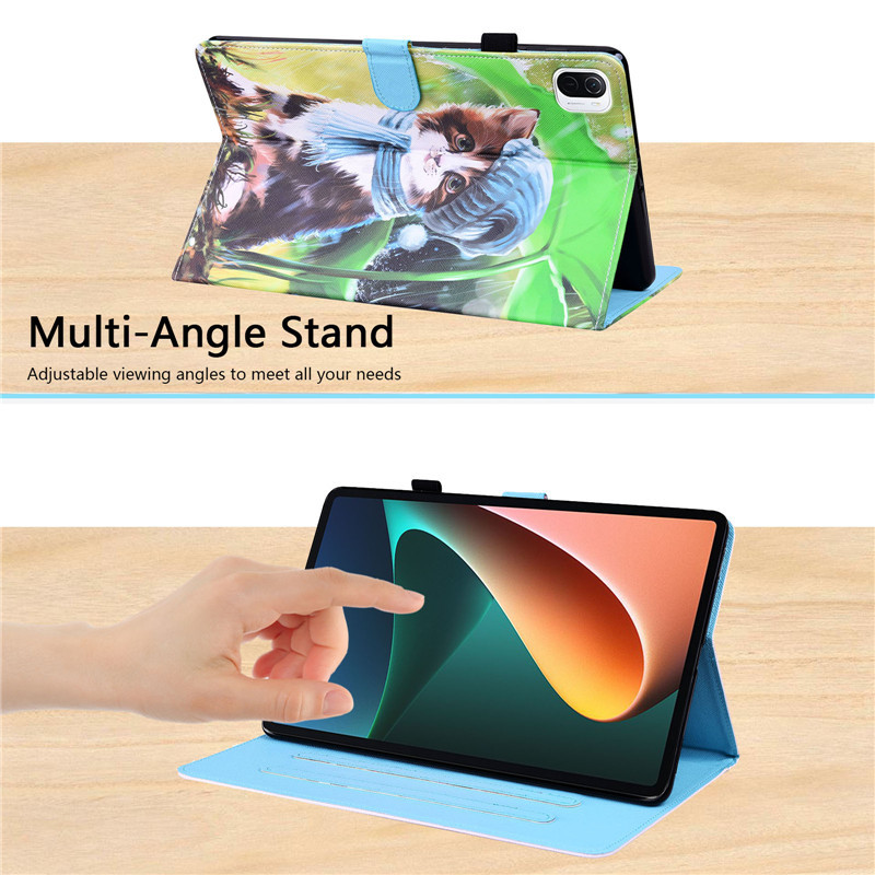 Cat Cartoon Animals Cover Funda za Xiaomi Pad 5 Stand Kid Case za Xiaomi Mi Pad 5 Mi Pad 5 Case Kids Coque Zaštitna školjka