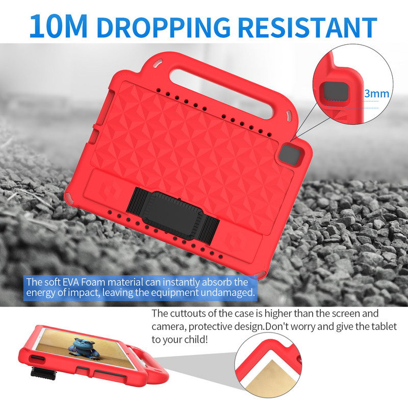 M5 10.8 CMR-AL09/W09/W19 Tablet Cover Kids EVA Strap Stand Case za Huawei Mediapad M6 10.8 2019 JSCM-AL09/W09 Shell Funda #C