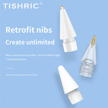 TISHRIC For Apple Pencil Nib 2B For Apple Pencil Tips IPad Stylus Nib For Apple Pencil 1st/2nd Generation Nib Stylus Pen Tips