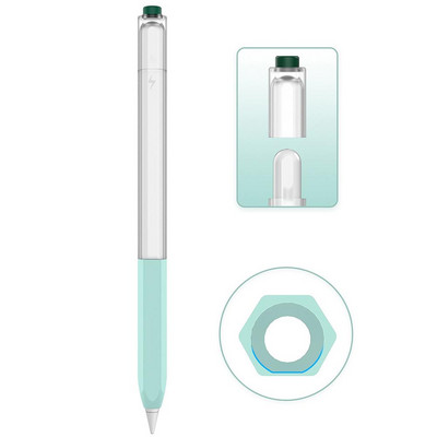 Protector de stilou din silicon moale pentru stilou capacitiv Husă de protecție Husă anti-alunecare pentru Apple Pencil 2