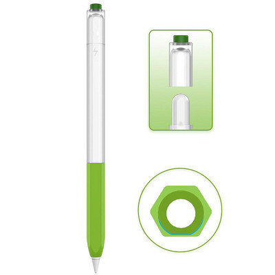 Protector de stilou din silicon moale pentru stilou capacitiv Husă de protecție Husă anti-alunecare pentru Apple Pencil 2