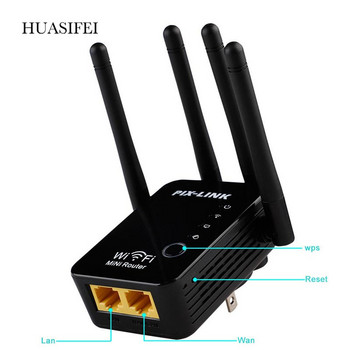 WR16 Wifi Repeater Ασύρματος δρομολογητής WLAN Ενισχυτής σήματος 2.4G ISP Επέκταση εύρους WiFi Booster PIX-Link 300Mbps WISP/ Router/ AP