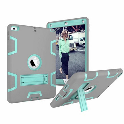 Силиконов удароустойчив калъф за iPad Air 1 A1474/1475 капак за ipad 5 Kids Safe Armor Heavy Duty Rubber Anti-Scratch case+Film+Pen