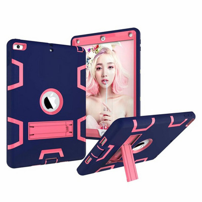 Silikónové nárazuvzdorné puzdro pre iPad Air 1 A1474/1475, kryt pre iPad 5 pre deti, bezpečné brnenie, odolné gumené puzdro proti poškriabaniu + fólia + pero