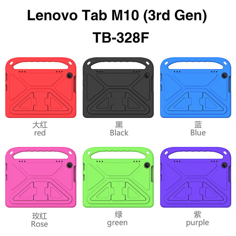 Skirtas Lenovo Tab M10 3rd Gen 10,1 colio TB328FU TB328XU Case EVA dangtelis, skirtas Lenovo TB-328FU/XU 10,1" 2022 Tab M10 3rd Generation