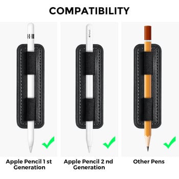 Θήκη στυλό Capacitor στυλό Αυτοκόλλητο PU Δερμάτινο Tablet Θήκη για μολύβια Συμβατό Tablet για iPad 10 Apple Pencil 1 2