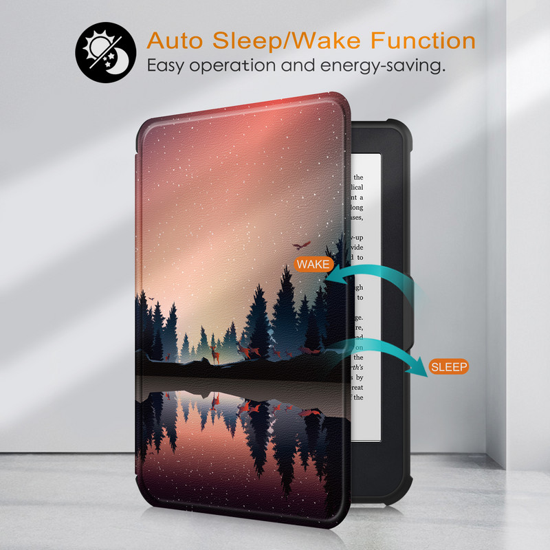 GLIGLE TPU mekana tanka kožna navlaka za Kobo Clara 2E 2022 6-inčni Ereader Shell