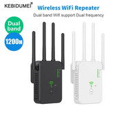 Ασύρματο 5Ghz WiFi Repeater Adapter 1200Mbps Router Wifi Booster 2,4G Long Range Extender 5G Wi-Fi Signal Access Point