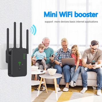 Ασύρματο 5Ghz WiFi Repeater Adapter 1200Mbps Router Wifi Booster 2,4G Long Range Extender 5G Wi-Fi Signal Access Point