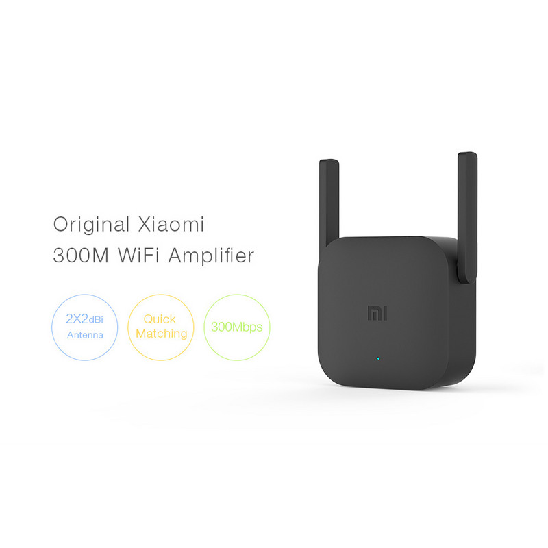 Globális verzió Xiaomi WiFi Router Erősítő Pro Router 300M Hálózati bővítő Repeater Power Extender Roteador 2 Antenna Kezdőlap