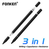 FONKEN 3 az 1-ben Stylus toll Android telefonhoz Touch Stylus kapacitív képernyős tollellenállású toll golyóstoll rajzceruza