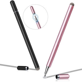 Μεταλλικό Active Disc Stylus S Pen Capacitive Screen Touch Universal Writing Draw Tablet Notebook Smart Pencil for IPAD Pink Black