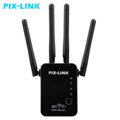 PIXLINK WiFi átjátszó 300 Mbps erősítő Router/ Booster/AP Hálózati tartománybővítő Router Power Extender Roteador 2/4 Antenna