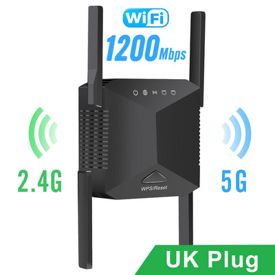 5G WiFi repetitor Wifi pojačalo signala Wifi Extender Mrežni Wi fi pojačivač 1300Mbps 5 Ghz bežični Wi-fi repetitor velikog dometa