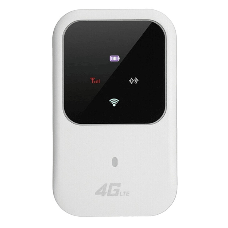 1 set alb 150Mbps LTE MIFI Modem Wifi mobil cu slot pentru card SIM