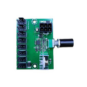 Carcasa computerului Controler de viteză a ventilatorului miner de 12 V Hub de ventilator cu 8 canale PWM Controler de ventilator violent de mare putere Regulator de reglare