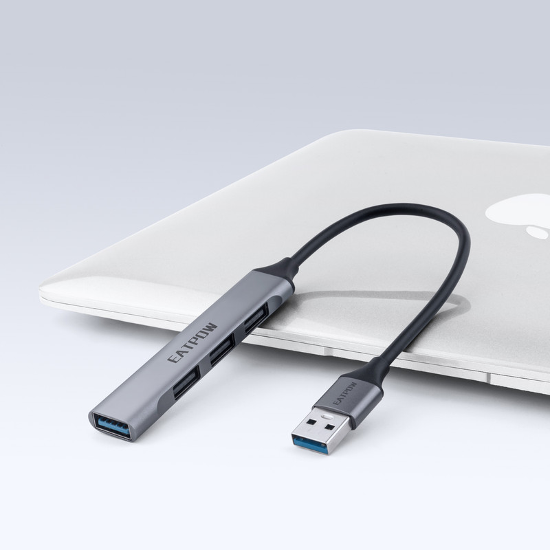 EATPOW 4 portu USB sadalītāja HUB 3.0 C tipa USB centrmezgla usb adapteris Xiaomi Lenovo Macbook Pro Air Pro datora datora piederumiem