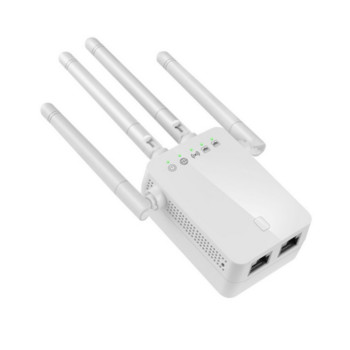 Grwibeou Wireless M-95B Repeater Wifi Router 300M Signal Amplifier Extender 4 Antenna Router Signal Amplififi for Office Home