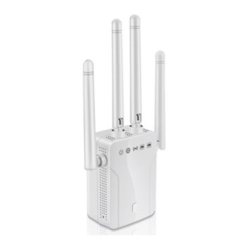 Grwibeou Wireless M-95B Repeater Wifi Router 300M Signal Amplifier Extender 4 Antenna Router Signal Amplififi for Office Home