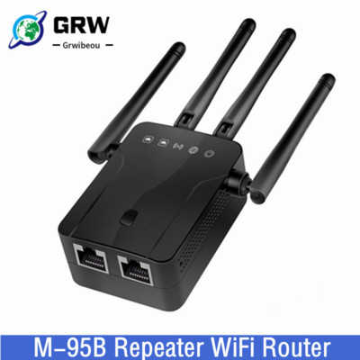 Grwibeou bežični M-95B repetitor Wifi usmjerivač 300M pojačalo signala Extender 4 antenski usmjerivač Pojačalo signala za uredski dom
