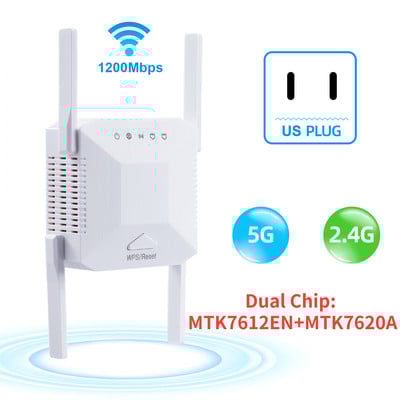 5G WiFi átjátszó Wifi erősítő jel routerhez wifi bővítő jelerősítő 1200Mbps 5 Ghz nagy hatótávolságú vezeték nélküli Wi-fi átjátszó
