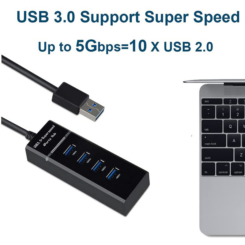 4 porturi 5 Gbps de mare viteză USB 3.0 Hub Splitter Compatibil USB3.0 Cu usb2.0 și 1.1 Suport pentru Andrews IPhone 6 7 Încărcări de telefon