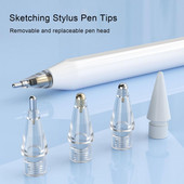 6 ks hrotov na ceruzky, tiché písanie, citlivosť pera, jemné ovládanie čiar, skicovanie, stylus, hroty pre Apple Pencil 1. a 2. generácie