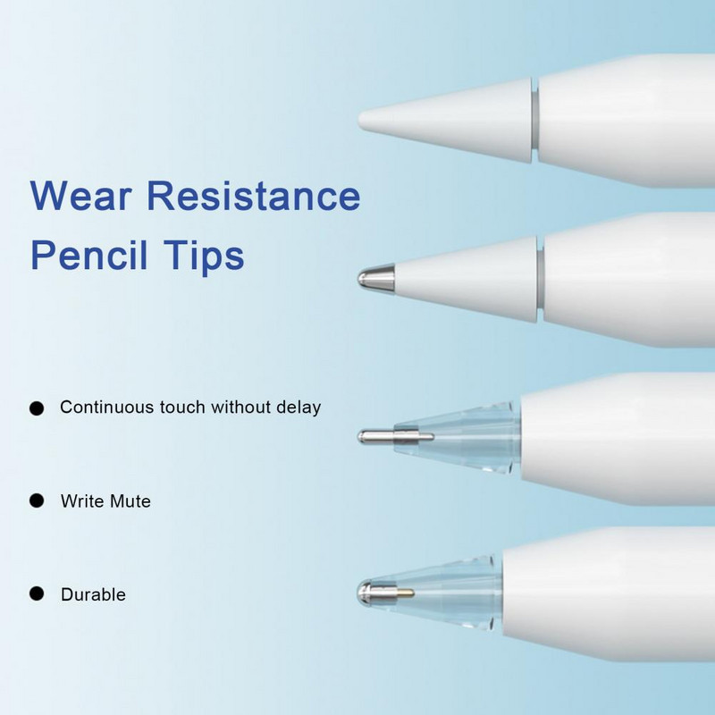 6 ks hrotov na ceruzky, tiché písanie, citlivosť pera, jemné ovládanie čiar, skicovanie, stylus, hroty pre Apple Pencil 1. a 2. generácie