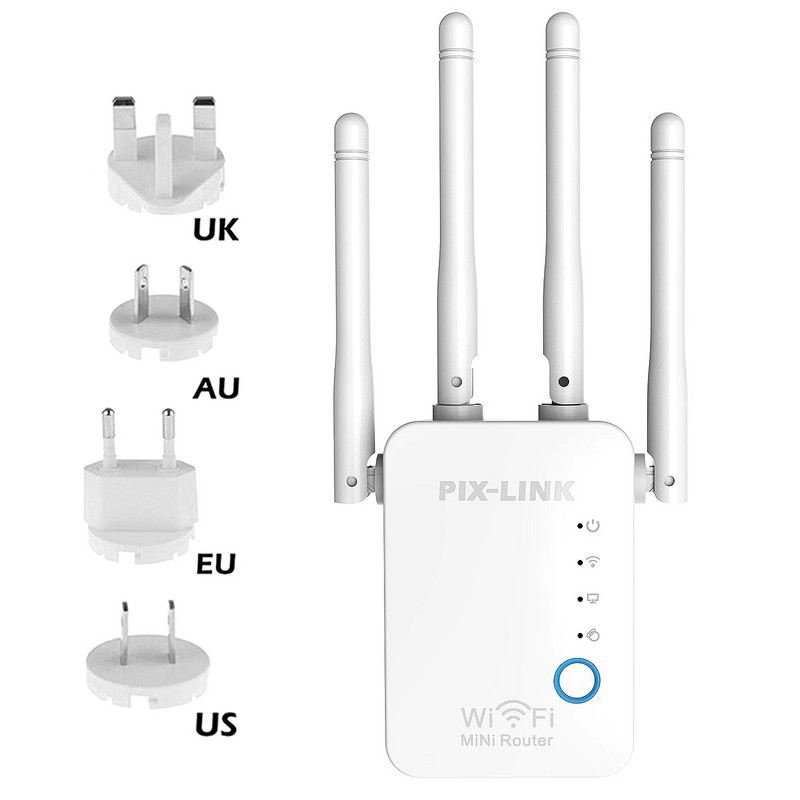 WiFi Repeater Wireless Router Pro 300Mbps 4 antene Extender Pojačalo Repeator Poklopac signala Extender Range Extender