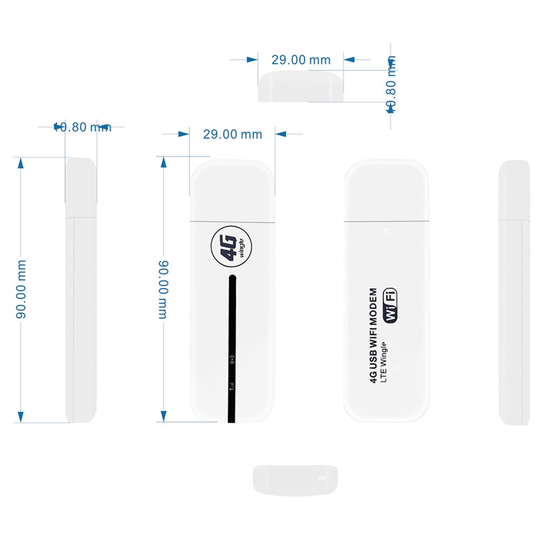 4G LTE bežični usmjerivač 150Mbps modem bežični Wifi adapter SIM kartica Wifi usmjerivač prijenosni Wifi usmjerivač