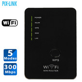 300Mbps mini bežični Wifi repetitor usmjerivač AP repetitor pojačalo LAN WISP most zid Wi-Fi ekstender EU/US/UK/AU utikač