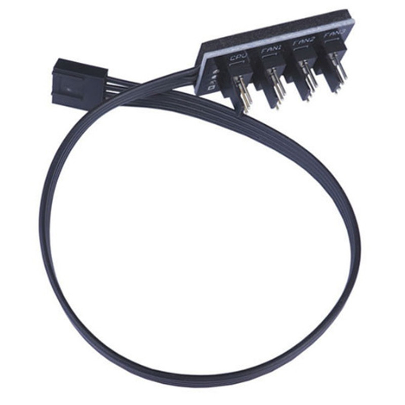 5 buc. Carcasa computerului Fan Hub Cablu prelungitor HUB ventilator 4Pin Controlul temperaturii Placă de expansiune Splitter