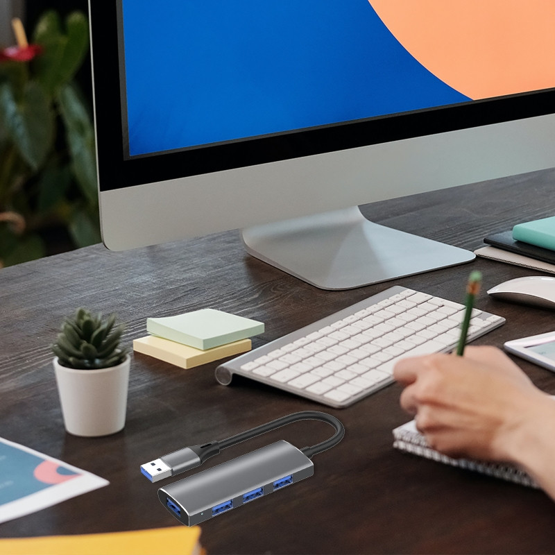 Adaptor Hub de mare viteză Hub USB Mini USB 2.0 Splitter cu 4 porturi pentru PC Laptop