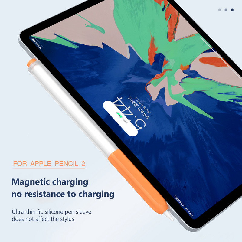 Apple Pencil 2 Case Mīksts silikona aizsargapvalks Apple Pencil 2. paaudzes iPad zīmuļa apvalkam Apple Pencil Case