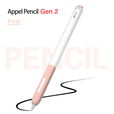 Silikoninis dėklas, skirtas Apple Pencil 2 nuo kritimo, spalvingas minkštas apsauginis rankovių dangtelis, skirtas Apple Pencil 2 2 planšetiniam jutikliniam rašikliui