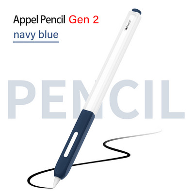 Silikoninis dėklas, skirtas Apple Pencil 2 nuo kritimo, spalvingas minkštas apsauginis rankovių dangtelis, skirtas Apple Pencil 2 2 planšetiniam jutikliniam rašikliui