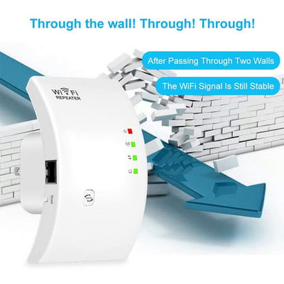 Bezvadu WiFi maršrutētāja diapazona paplašinātājs Wi-Fi atkārtotājs 300Mbps 2,4 GHz signāla pastiprinātāji tīkla pastiprinātājs 802.11n/b/g wi fi Expend