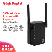 Vezeték nélküli Wifi Repeater 300Mbps Wifi Extender 2.4G Wifi Signal Booster Otthoni Wifi Router Tartományerősítő Router móddal