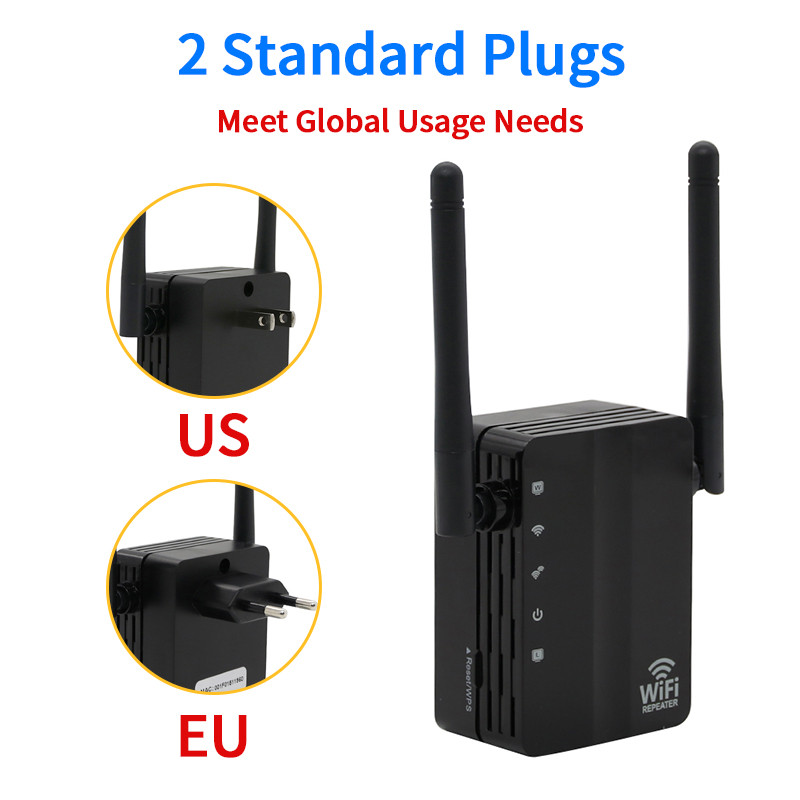 Vezeték nélküli Wifi Repeater 300Mbps Wifi Extender 2.4G Wifi Signal Booster Otthoni Wifi Router Tartományerősítő Router móddal