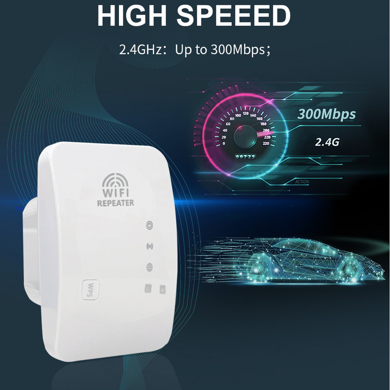 TISHRIC M-95A vezeték nélküli átjátszó 300M Wifi jelerősítő hálózati bővítő router Wifi erősítő otthoni irodába