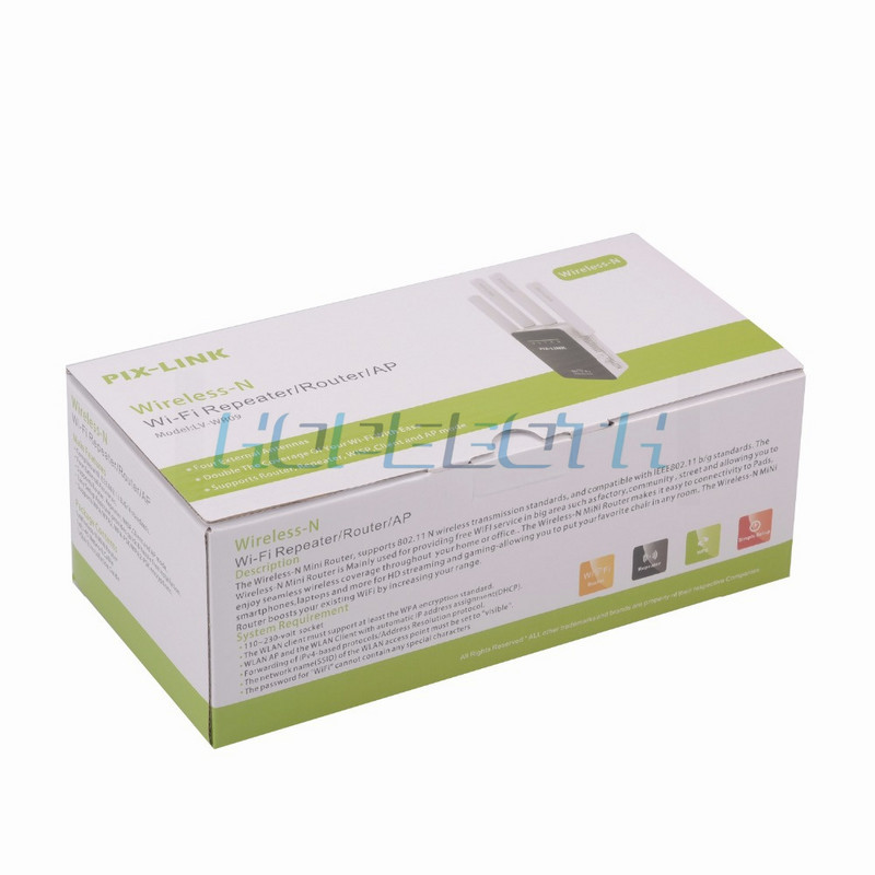 WR09 Wireless Wifi Repeater 300Mbps Router universal cu rază lungă de acțiune cu 4 antene AP/Router/Repetor Mod 3in1