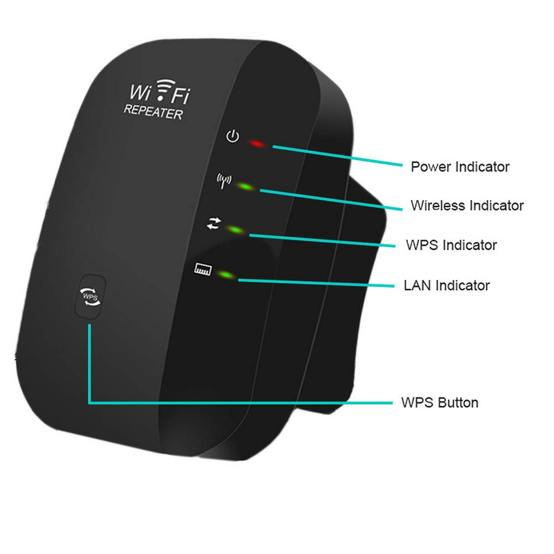 Bezvadu Wi-Fi atkārtotājs Wifi diapazona paplašinātājs maršrutētājs Wi-Fi signāla pastiprinātājs 300Mbps WiFi pastiprinātājs 2.4G WiFi Ultraboost piekļuves punkts