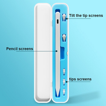 Преносим Apple Pencil 2nd Storage Box Подходящ за iPad Tablet Touch Pen Stylus Защитно покритие Anti-lost Pink Blue Green