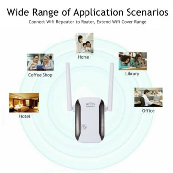 PzzPss WiFi WiFi Repeater Router 2.4G 300Mbps Ενισχυτής σήματος δικτύου WR229 IIEEE802.11 b/g/n 2 κεραία WiFi Booster Home