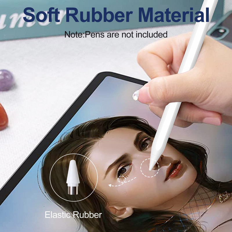 2/3/4PCS vrhova za olovke za Weikdury WKD503 Generation Stylus Pen Nib Refill Zamjena za bijeli i crni Stylus Nib