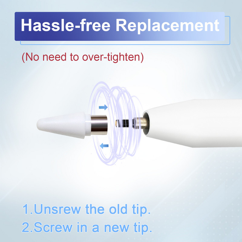 2/3/4PCS vrhova za olovke za Weikdury WKD503 Generation Stylus Pen Nib Refill Zamjena za bijeli i crni Stylus Nib