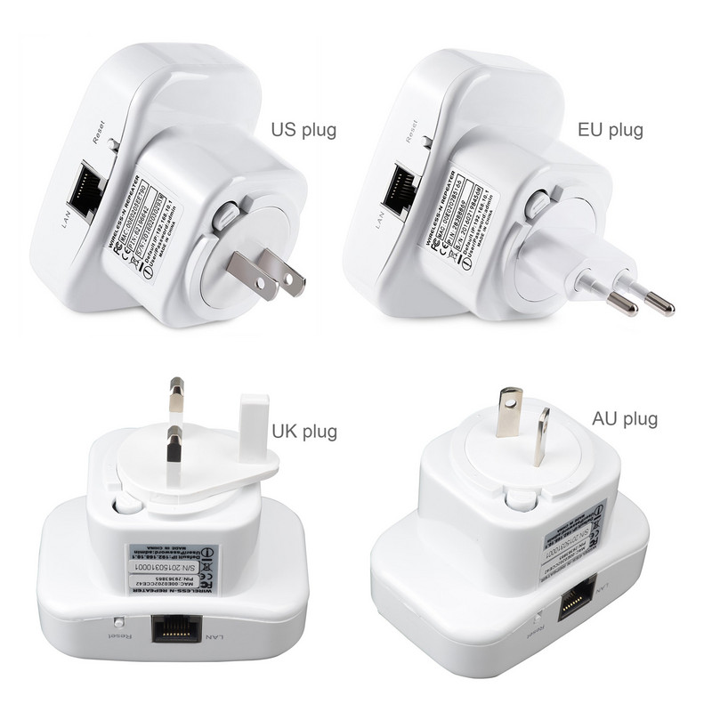 Bezvadu WiFi atkārtotājs 30 metru pārraides attālumā ir piemērots lietošanai mājās