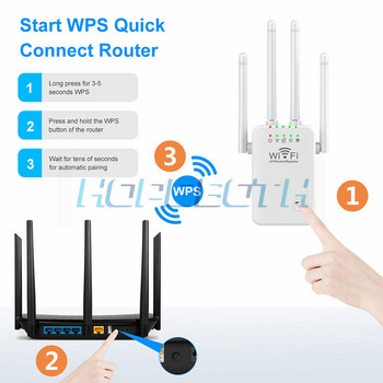 WiFi Extenders Ενισχυτής σήματος 2,4 GHz Ενισχυτής WiFi 300Mbps Εύκολη εγκατάσταση 4 κεραίας μεγάλης εμβέλειας για το σπίτι με θύρα Ethernet